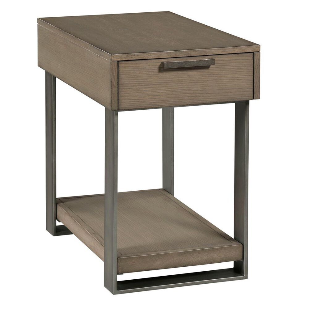 American Drew Stella Chairside Table with Drawer in Umber, , large