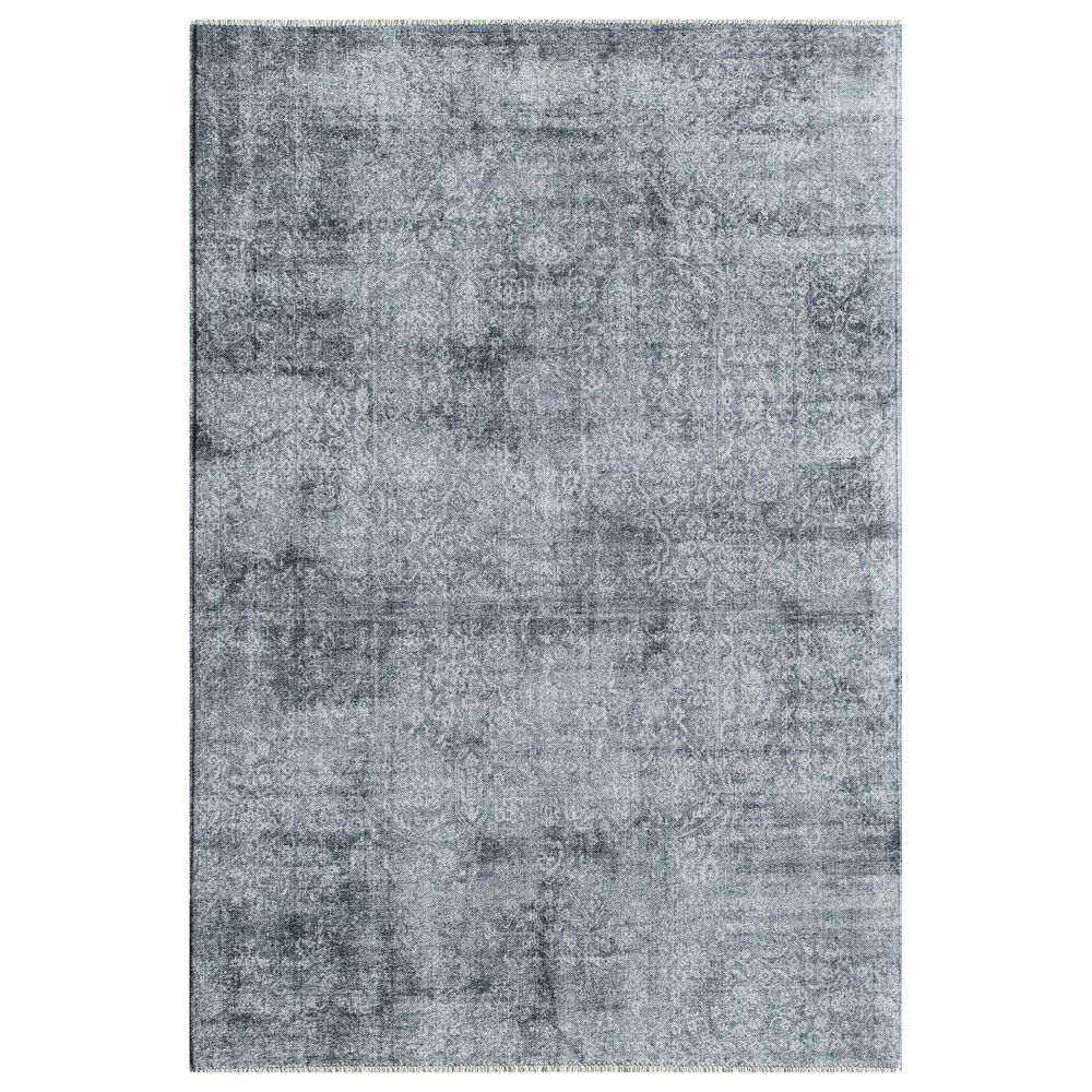 Rugs America Iggi Wicked Chill 2"6" x 4" Gray and White Area Rug, , large