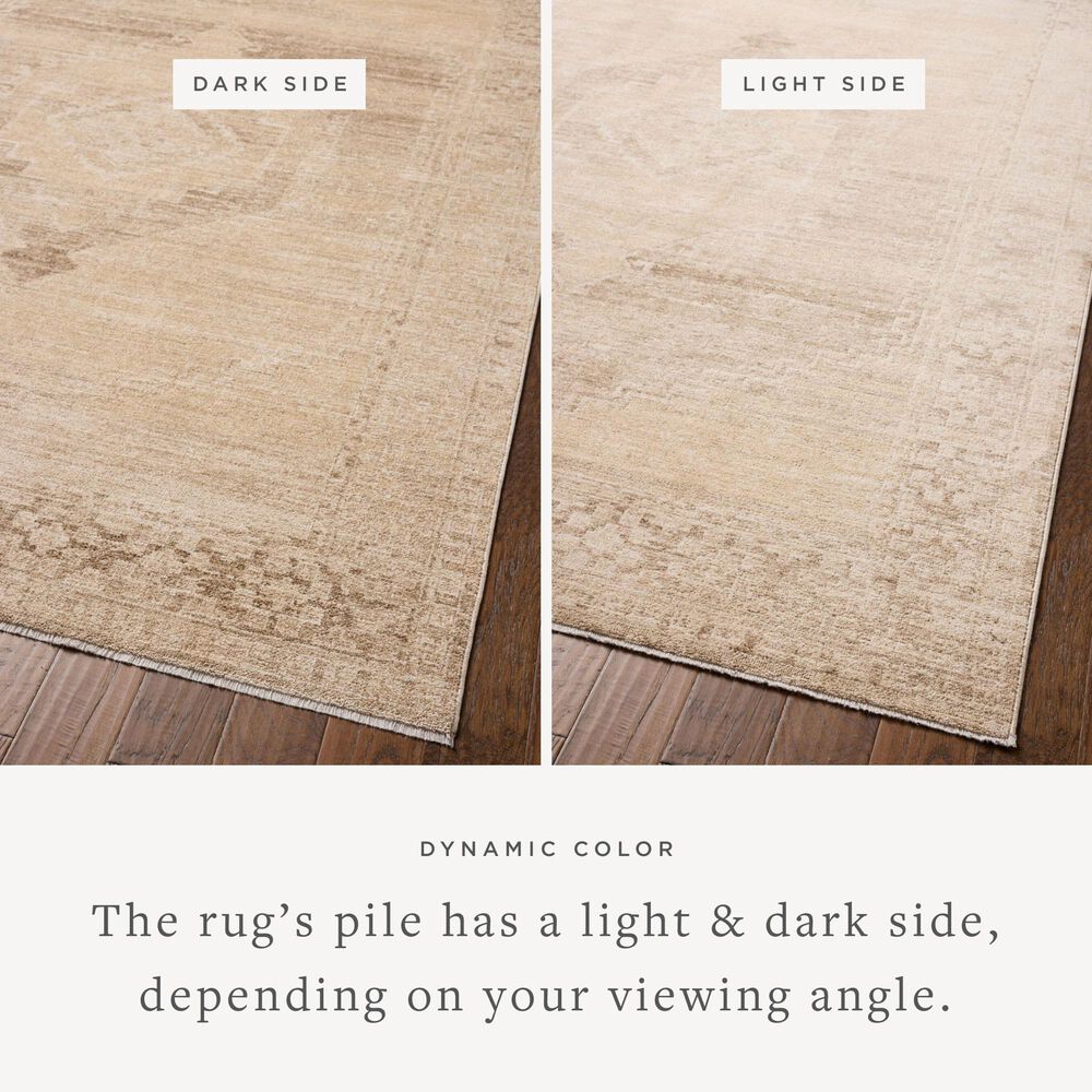 Chris Loves Julia x Loloi Palma Wheat and Taupe 2'7" x 7'6" Runner, , large