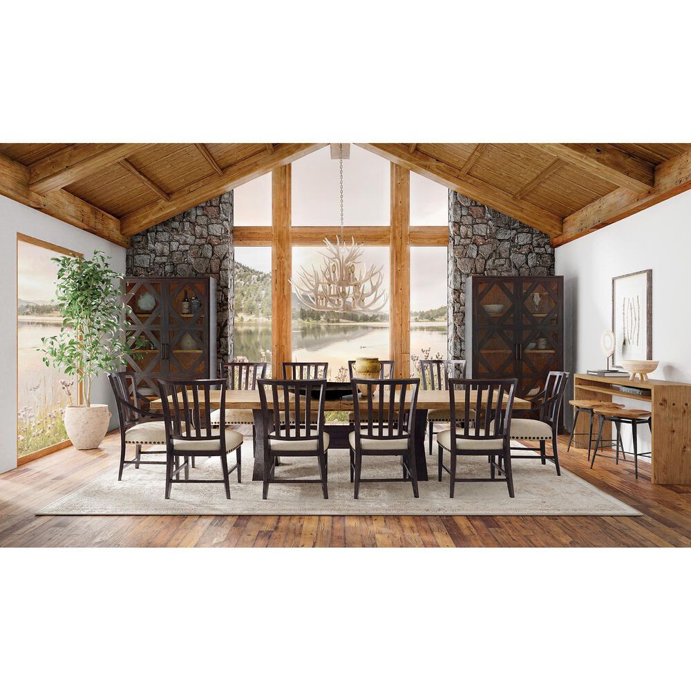 Hooker Furniture Big Sky Upholstered Side Chair in Charred Timber, , large