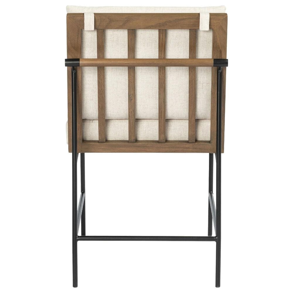 Four Hands Westgate Crete Dining Chair with Savile Flax Cushion in Black, , large
