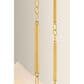 Troy Lighting Solara 3-Light Chandelier in Vintage Polished Brass, , large