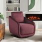 Lifestyle Solutions Lydia Swivel Accent Chair in Plum, , large