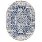 Surya Harput HAP-1021 6"7" x 9" Oval Blue, Gray and Beige Area Rug, , large