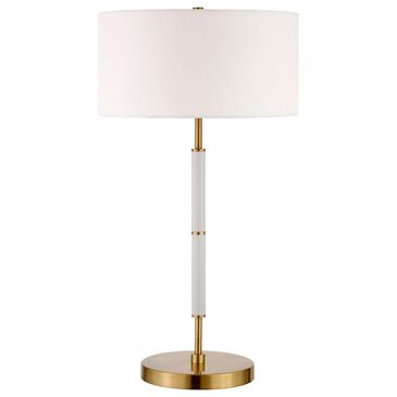 Other Simone Table Lamp in Matte White/Brass, , large