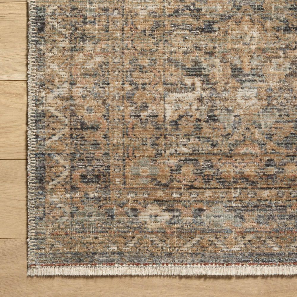 Amber Lewis x Loloi Molly Denim and Gold 8&#39;6&quot; x 12&#39; Area Rug, , large