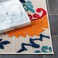 Safavieh Cabana CBN305A 9" x 12" Ivory and Blue Indoor/Outdoor Area Performance Rug, , large