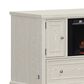Richlands Furniture Soren Fireplace Dream Console with Queen Convertible Bed in Whitewash, , large