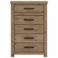 Ashley Oliandon 5-Drawer Chest in Natural Rustic, , large