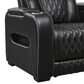 Ashley Boyington Leather Power Recliner in Black, , large