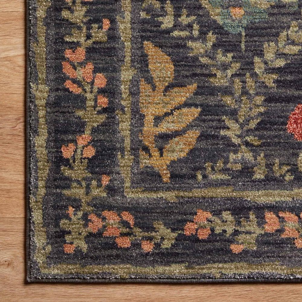 Rifle Paper Co. Fiore FIO-04 2&#39;7&quot; x 4&#39; Charcoal Area Rug, , large
