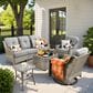 HOMLUX 5-Piece Outdoor Furniture Set in Dark Gray, , large
