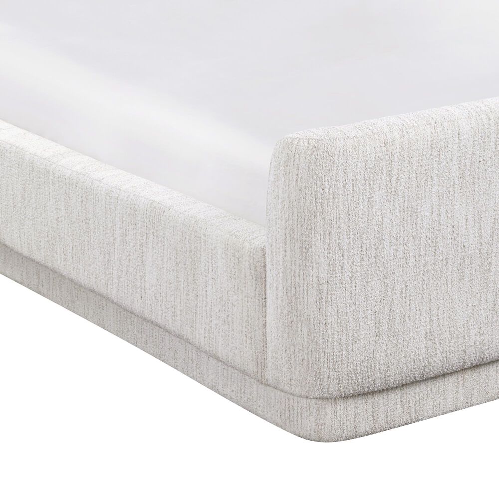 Simeon Collection Breckenridge Queen Wingback Bed in Grace Bone, , large