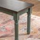 Linon Home Decor Willow Dining Bench in Burnished Smoke and Distressed Teal, , large