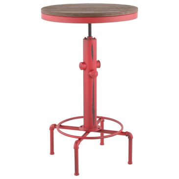 Lumisource Hydra Adjustable Bar Table in Red, , large