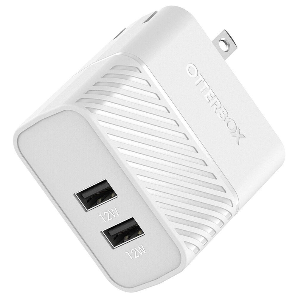Otterbox Premium USB-A Dual Port Wall Charger in Cloud Dream White, , large
