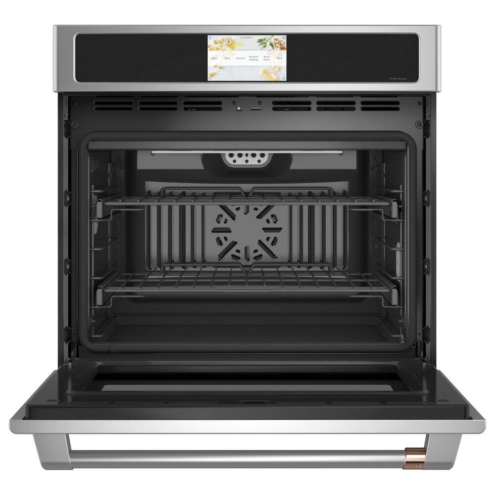 Cafe 2-Piece Kitchen Package with 30" Smart Built-In Convection Single Wall Oven and 36" Gas Cooktop in Stainless Steel, , large