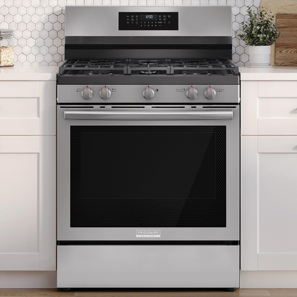Frigidaire Gallery 30" Gas Range with Air Fry in Stainless Steel, , large