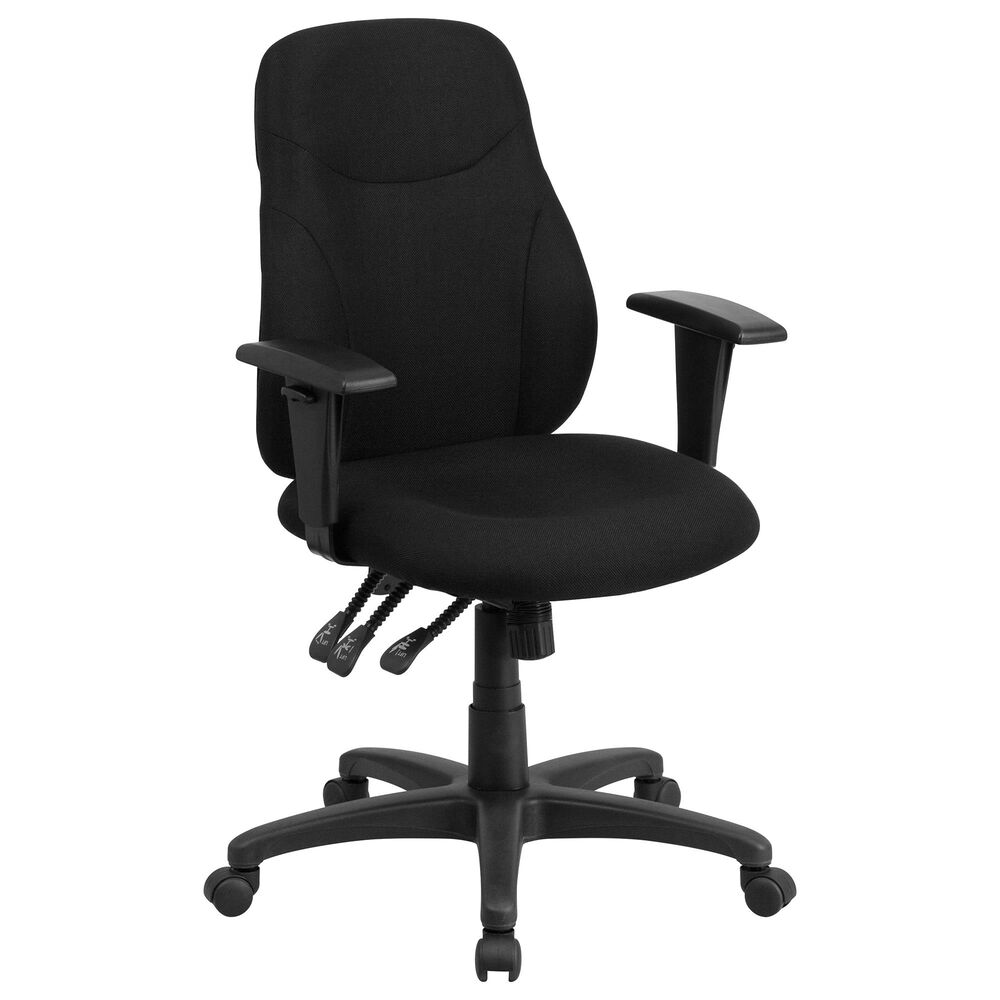 Flash Furniture Swivel Task Chair in Black, , large
