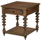 Hekman Fairfax Rectangular End Table with Carved Leg in Chestnut Brown and Black, , large