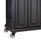 HOMLUX Kitchen Island with Rubber wood Countertop in Black, , large