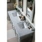 James Martin Vanities Brittany 72" Double Bathroom Vanity in Urban Gray with 3 cm Carrara White Marble Top and Rectangle Sinks, , large