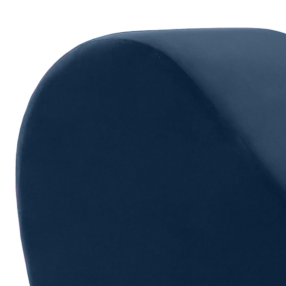 Jaxx Sacks Avana Chaise Lounge Yoga Chair in Ink Blue Velvet