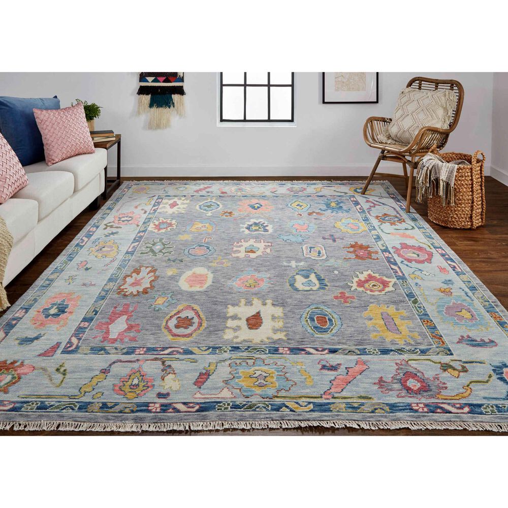 Feizy Karina 3&#39;6&quot; x 5&#39;6&quot; Gray Area Rug, , large