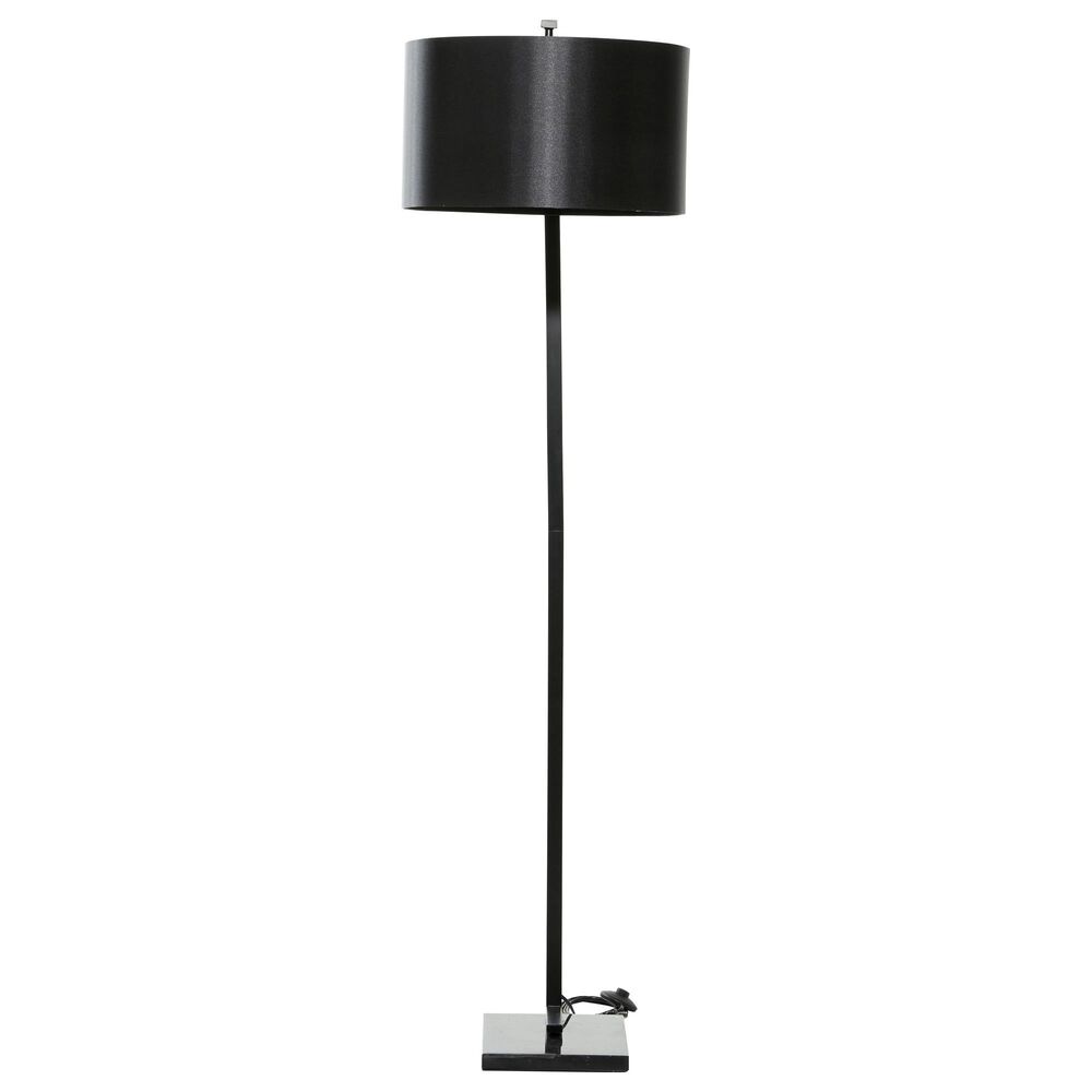 Maple and Jade Industrial Floor Lamp in Black, , large