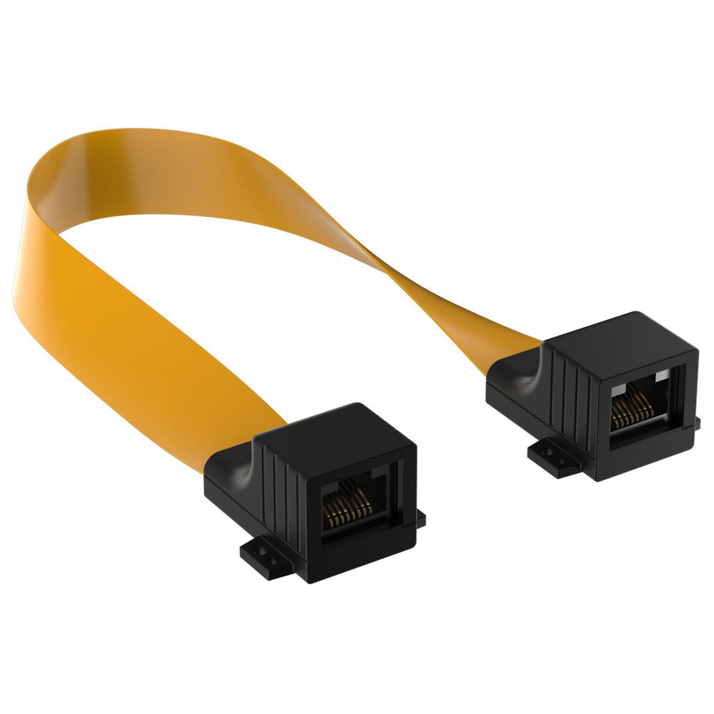 Starlink RJ45 Ethernet Flat Jumper Adapter in Black and Orange, , large