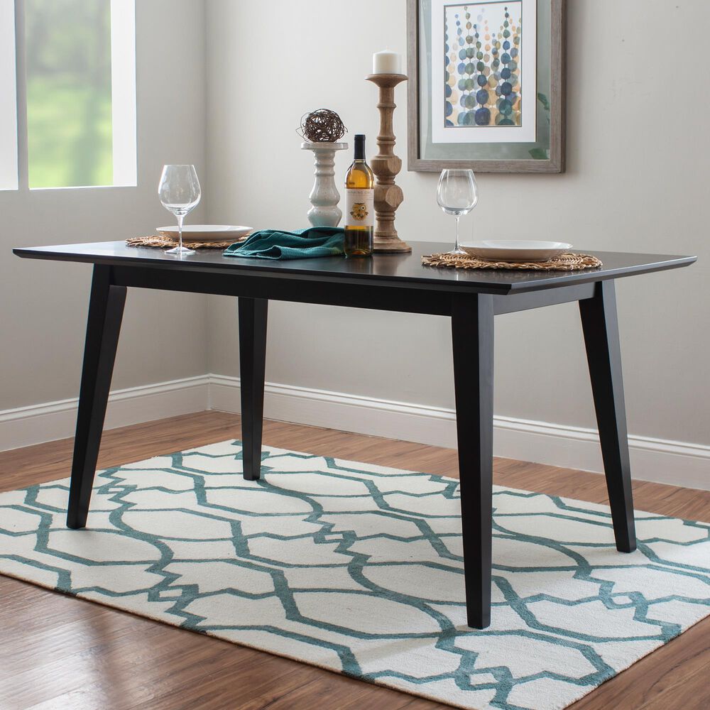 Linon Home Decor Cadence Dining Table in Black - Table Only, , large