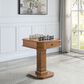 HOMLUX Galini 2-Drawer Game Table in Brown, , large