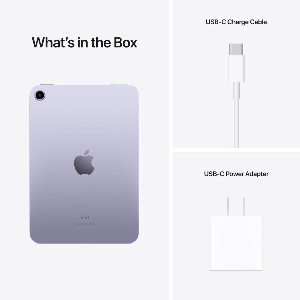 Sømil Pak at lægge Uden for Apple iPad mini 6th Generation (Latest Model) with Wi-Fi - 256GB - Purple |  NFM