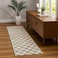 Dalyn Rug Company Soft Essentials Plaid Beige 2"3" x 7"6" Indoor/Outdoor Runner, , large