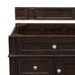 James Martin Vanities Brittany 30" Single Bathroom Vanity in Burnished Mahogany with 3 cm Arctic Fall Solid Surface Top and Rectangle Sink, , large