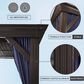 HOMLUX 12" x 24" Hardtop gazebo with double roof in Bronze, , large