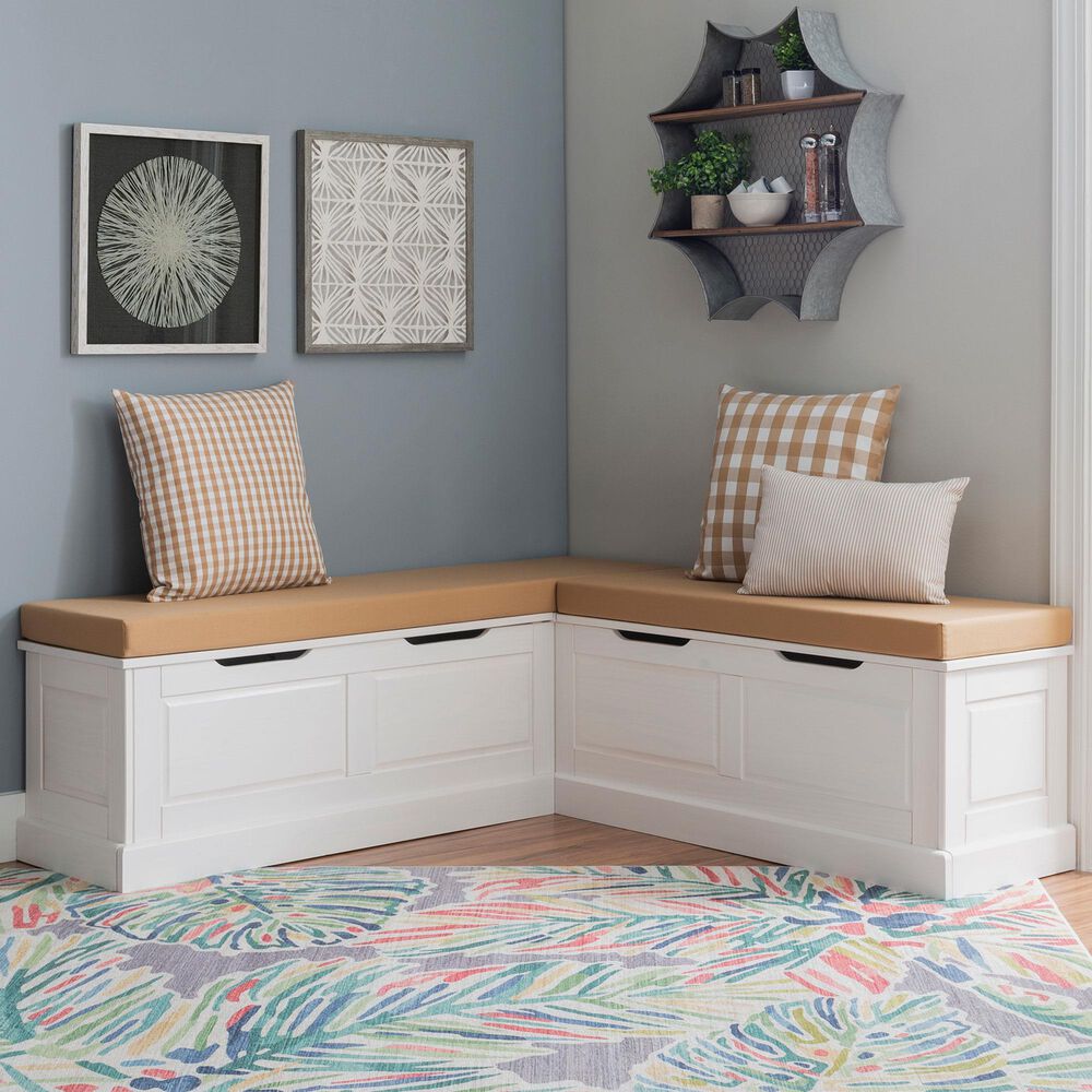 Linon Home Decor Tobin 5-Piece Nook Cushion Set in Beige, , large