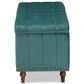 Baxton Studio Kaylee Storage Ottoman Bench in Teal Blue, , large