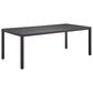 Modway Convene 82" Outdoor Patio Dining Table in Espresso, , large