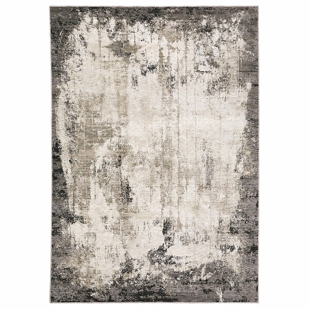 Oriental Weavers Nebulous Crystal 6"7" x 9"6" Grey Area Rug, , large