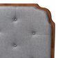 Baxton Studio Shanti King Panel Headboard in Walnut Brown, , large