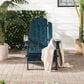 Walker Edison Patio Adirondack Chair in Navy Blue, , large