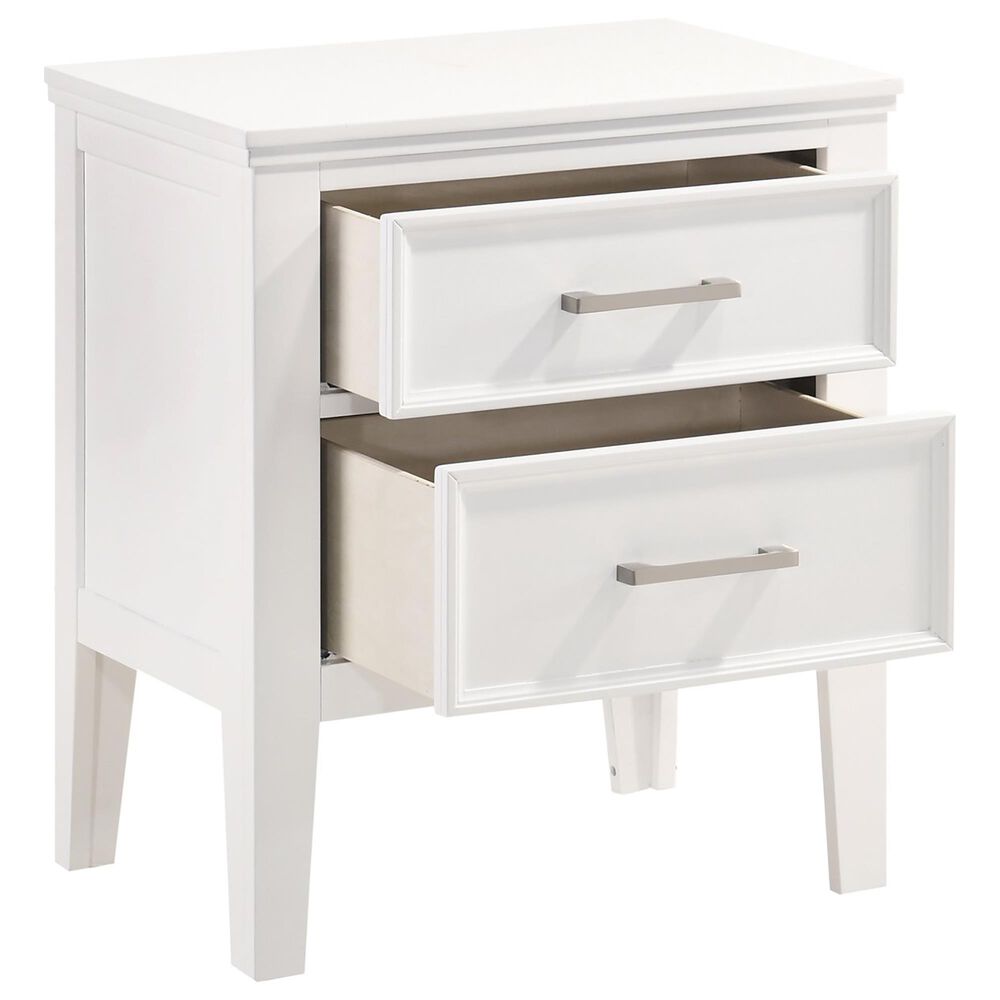 New Heritage Design Andover 4 Piece King Bedroom Set in White, , large