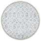 Safavieh Artistry ARR665M 7" Round Ivory and Blue Area Rug, , large