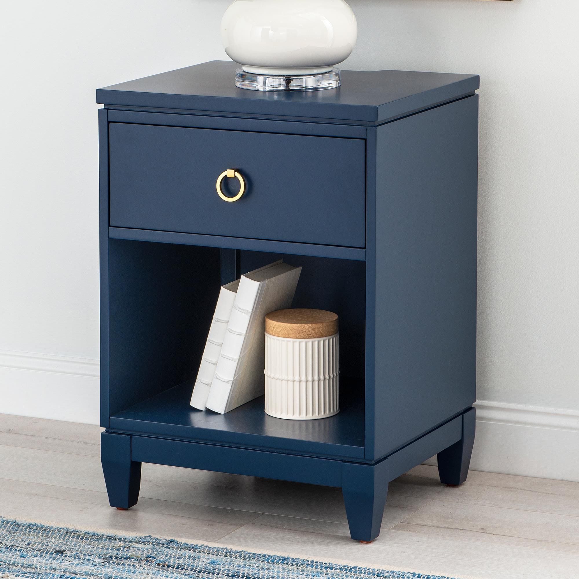 Legacy Classic Summerland 1-Drawer Nightstand in Inkwell Blue