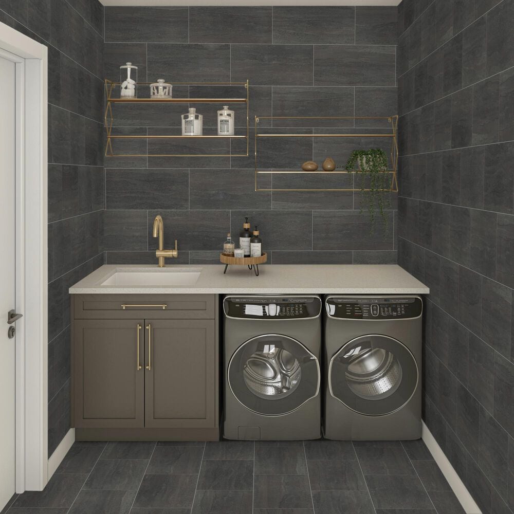 Dal-Tile Haddonstone Velvet Rectangle Vein Cut 12&quot; x 24&quot; Matte Porcelain Tile, , large