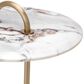 Eichholtz Zappa Side Table in Brushed Brass and White, , large