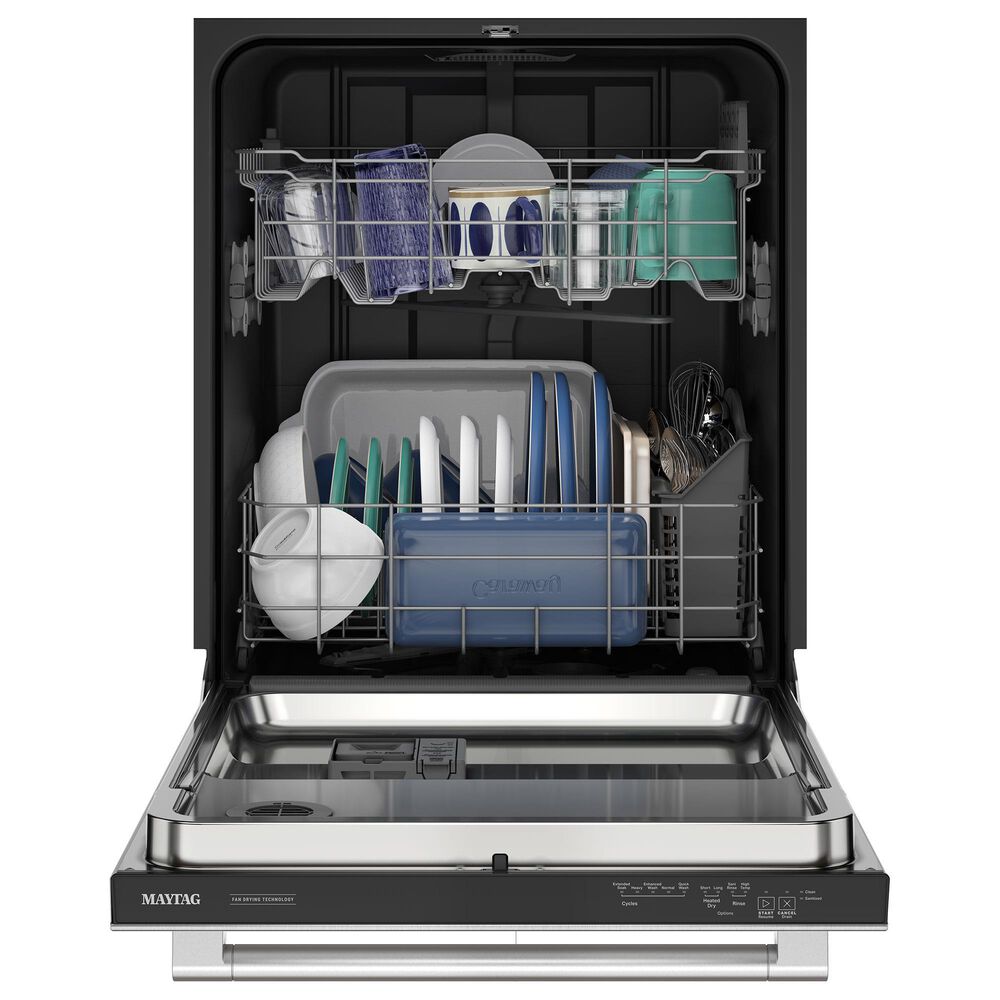 Maytag 24&quot; Built-in Dishwasher with  Enhanced Wash in Fingerprint Resistant Stainless Steel, , large