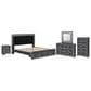 Ashley Zuraleus 5-Piece King Storage Bedroom Set in Matte Black, , large