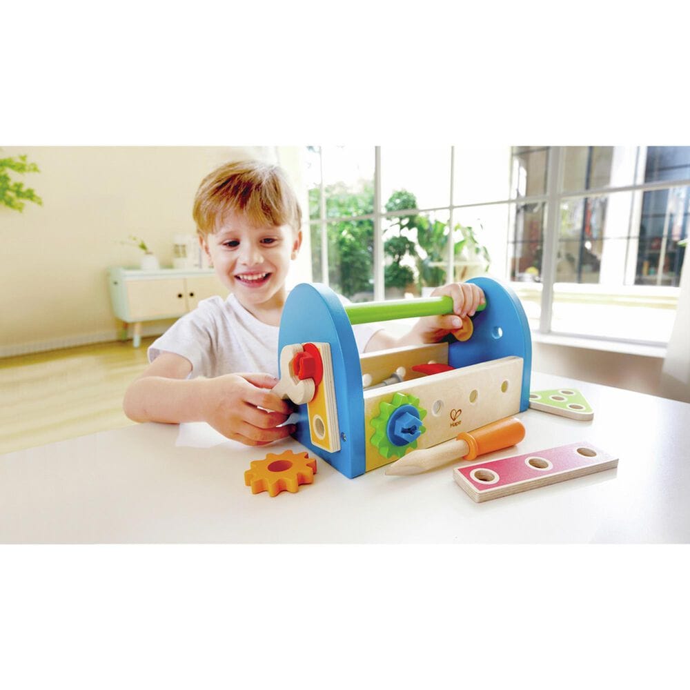 Hape Toys Fix-It Tool Box and Accessory Set in Multicolor, , large